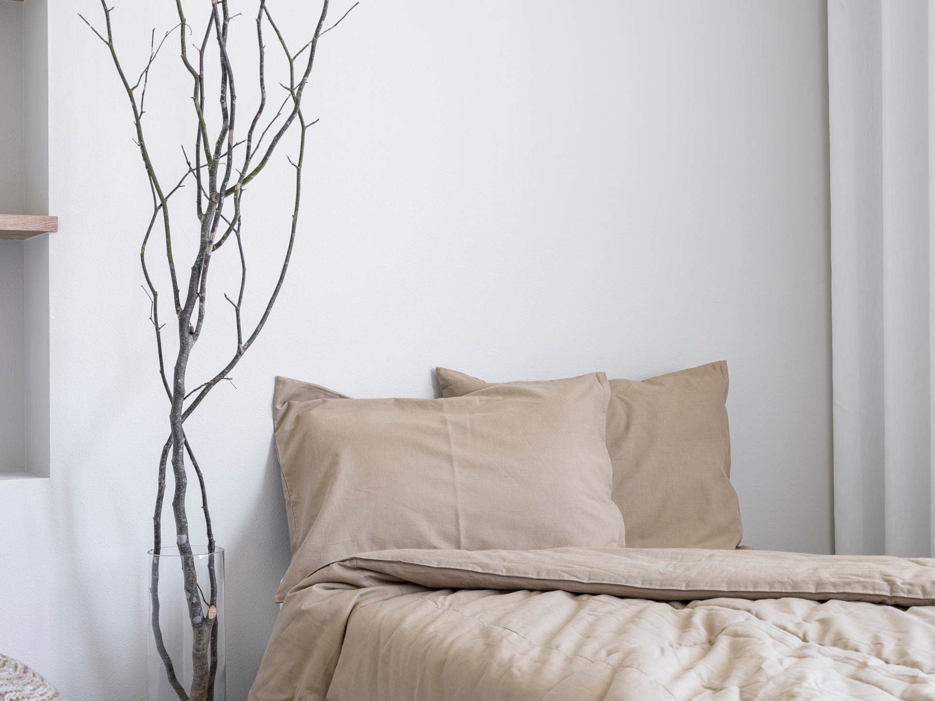 【発売日:3/20(金)】wabisabi series 「さらり、ふわり。」和晒(わざらし)平織り綿 枕カバー