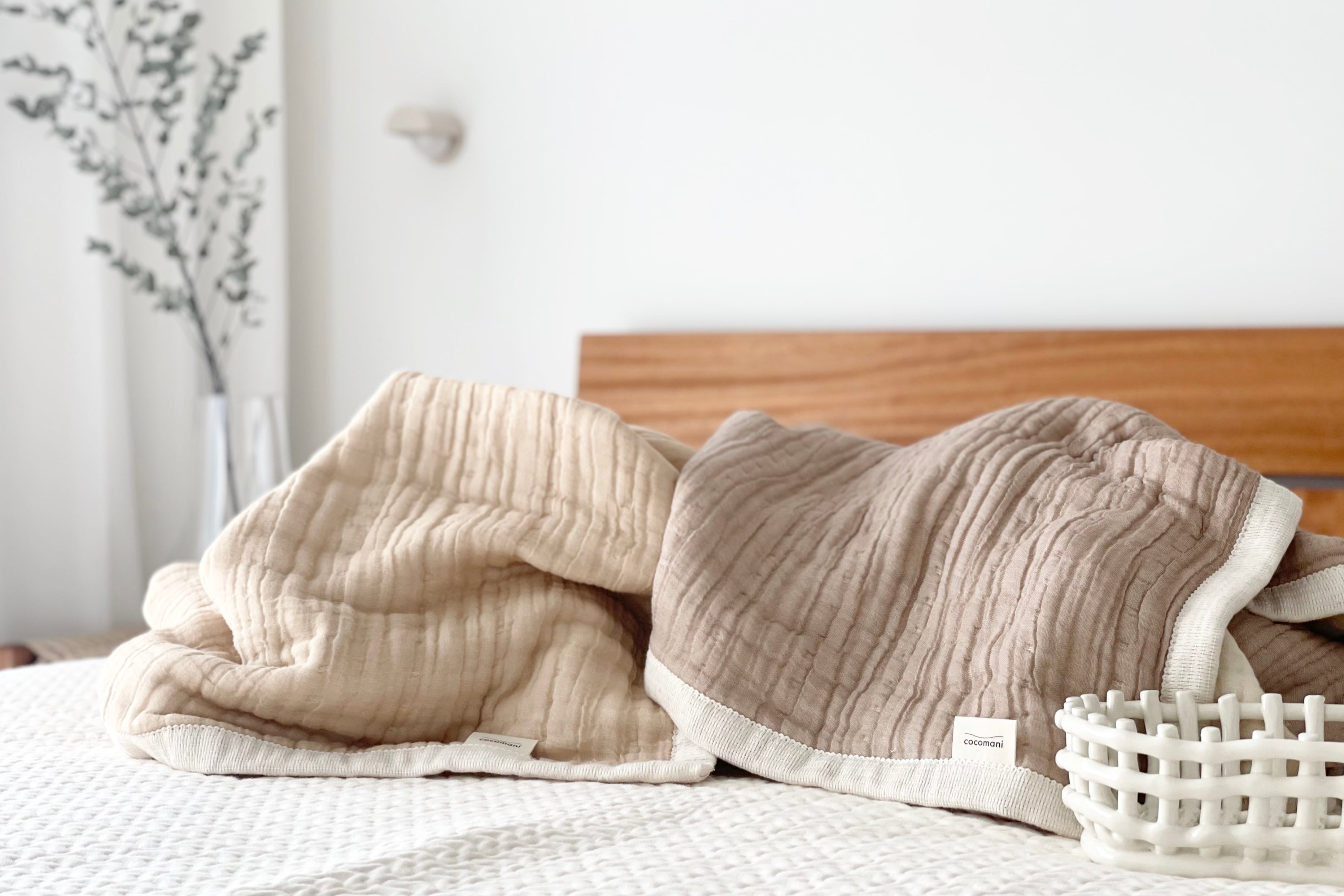 【数量限定】ナッツクリーミーモカ -秋冬だけの特別ブレンド- torotoro 8重ジャガード織 ガーゼケット 2枚セット