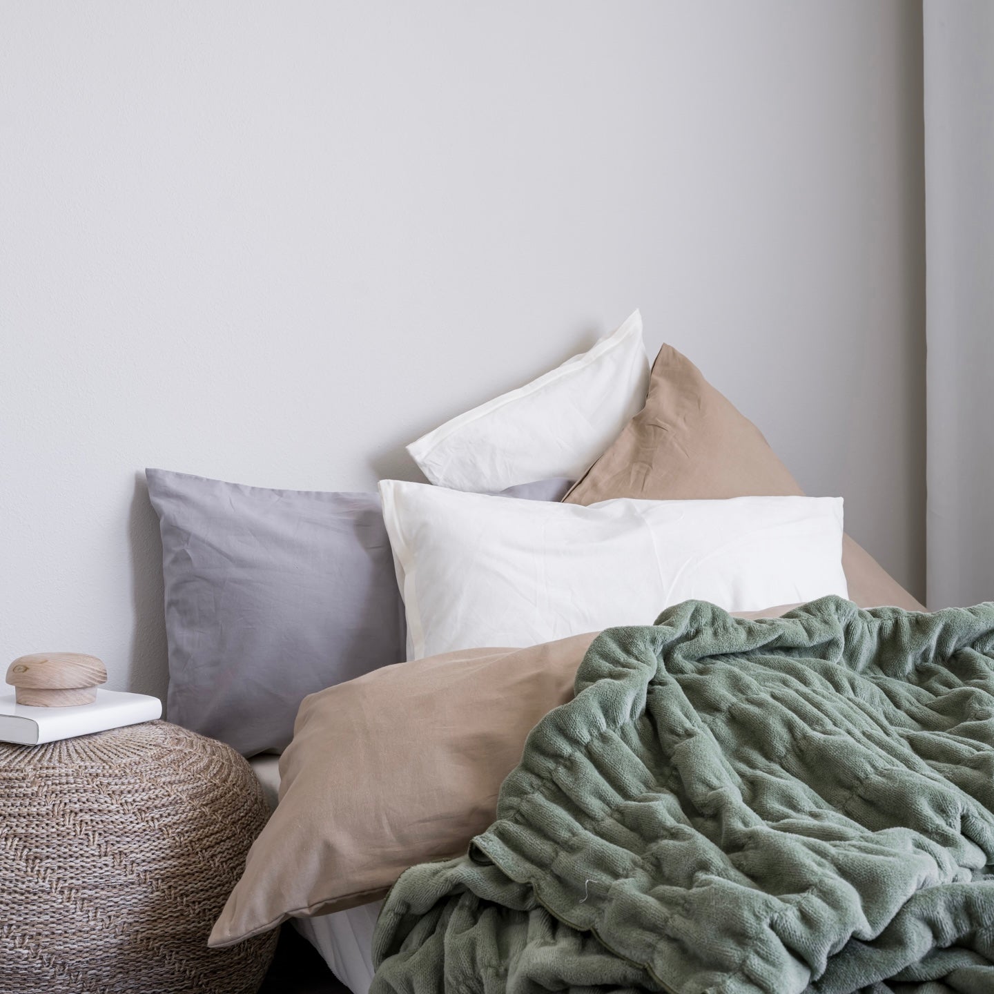 【発売日:3/20(金)】wabisabi series 「さらり、ふわり。」和晒(わざらし)平織り綿 枕カバー