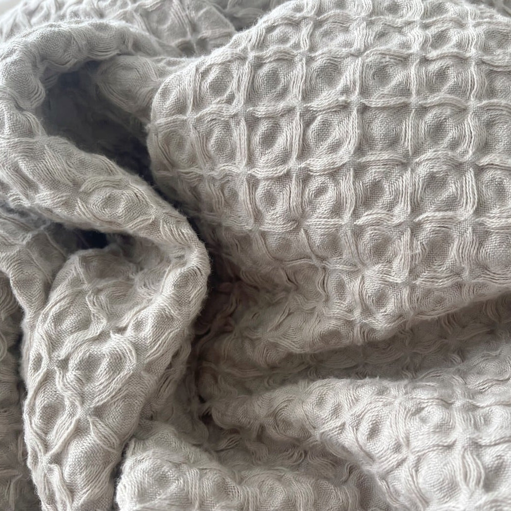 sarari fuwari ワッフル織 コットンケット【シングル】