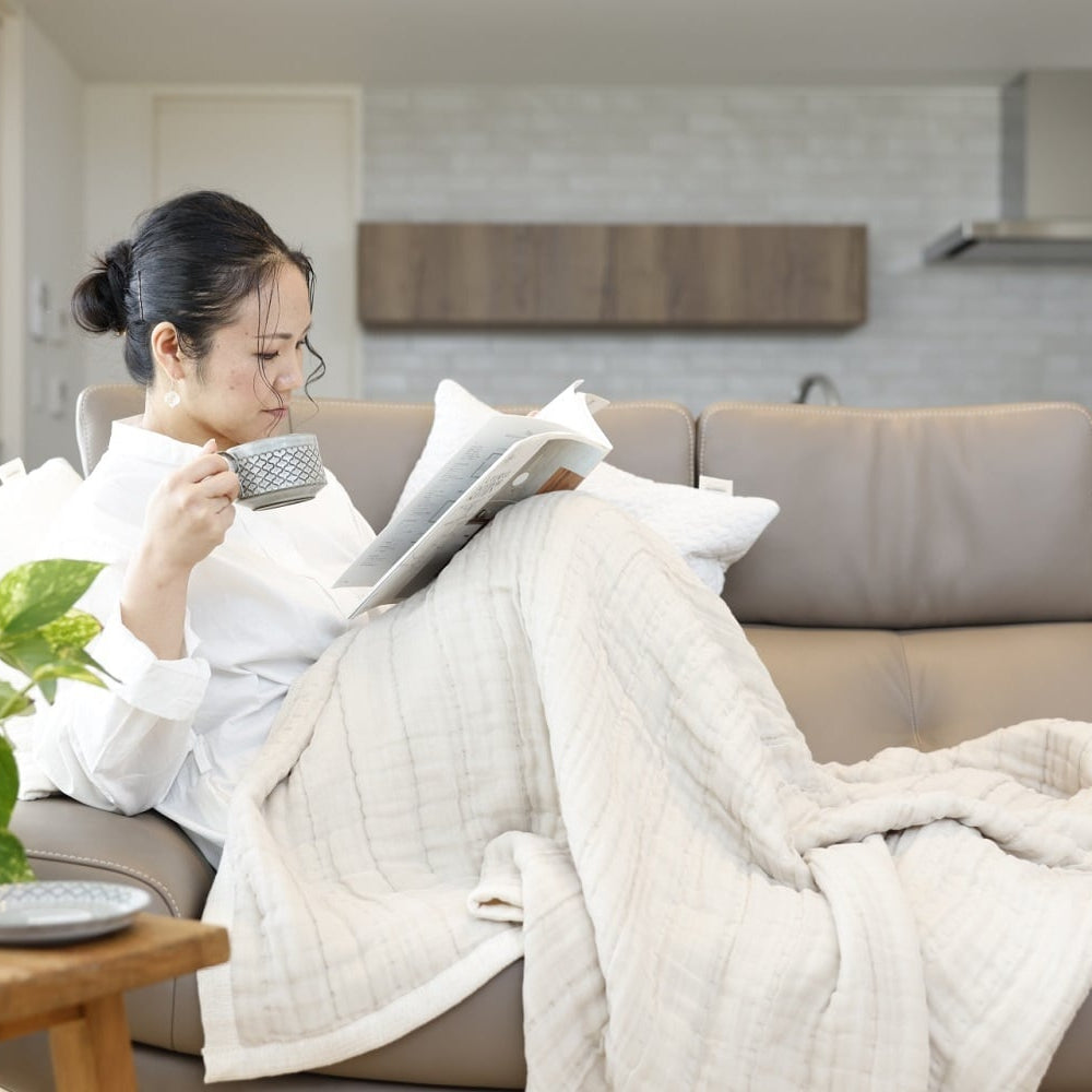 再入荷しました♪【2026 春限定色】torotoro 8重ジャガード織 ガーゼケット SAKURA