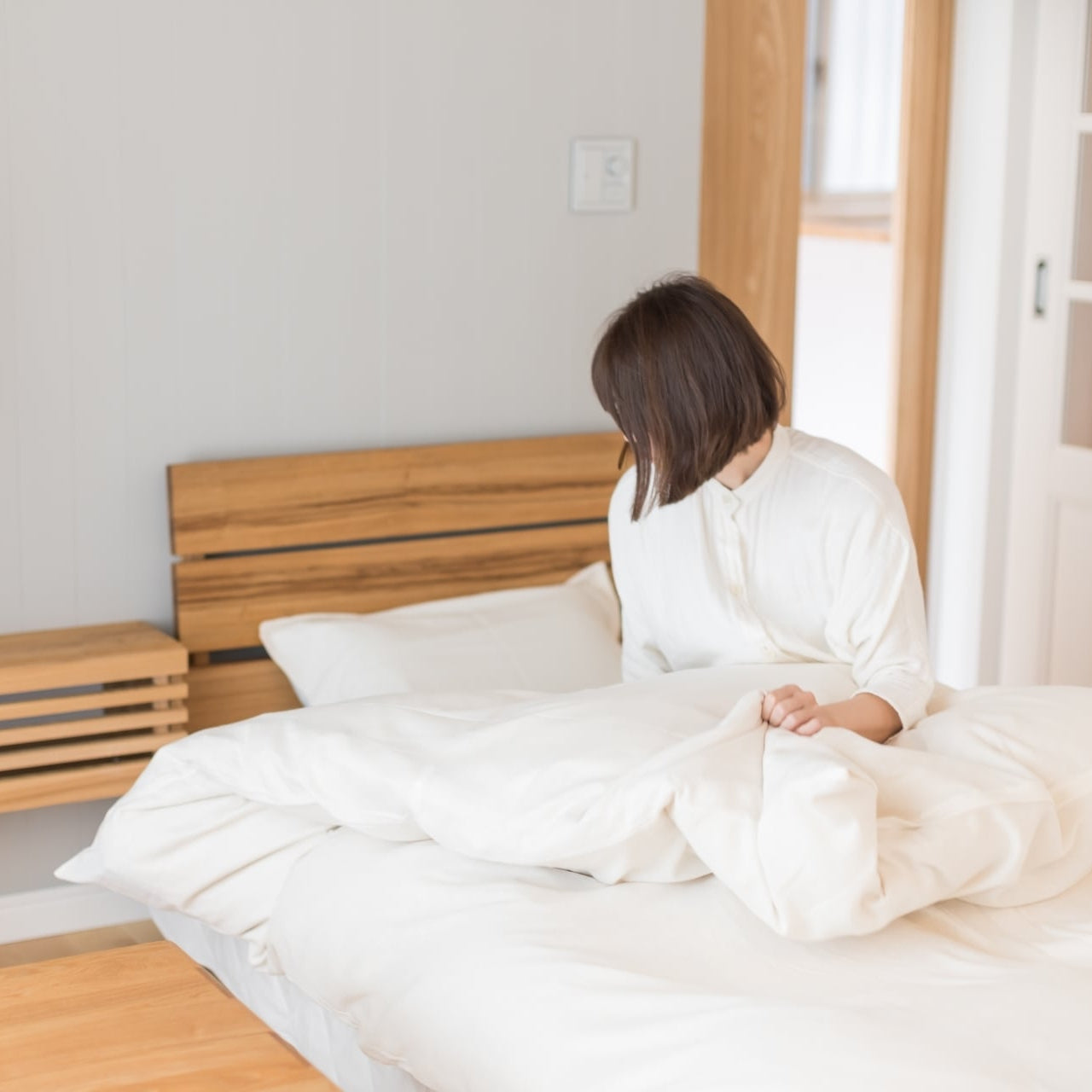 torokeru コットンスムース 布団カバー 【シングル】