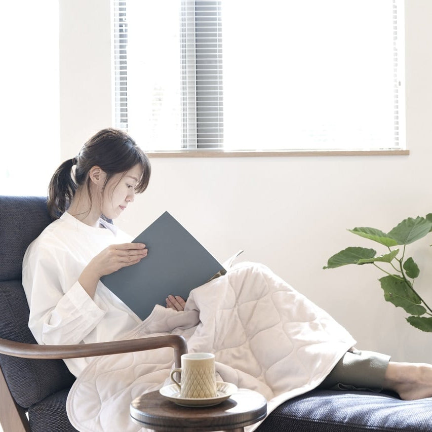 mocomocoスフレガーゼキルトケット