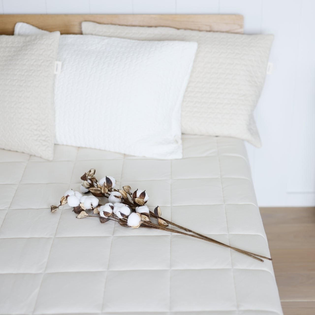 torokeru コットンスムース 敷パッド 【M/Lサイズ】