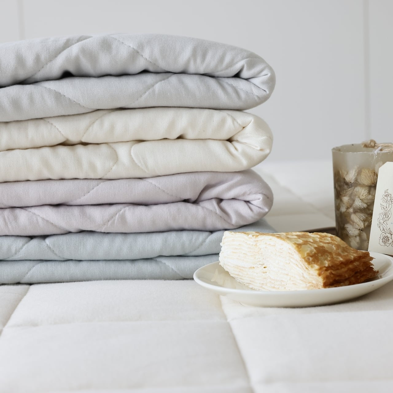 mocomocoスフレガーゼキルトケット