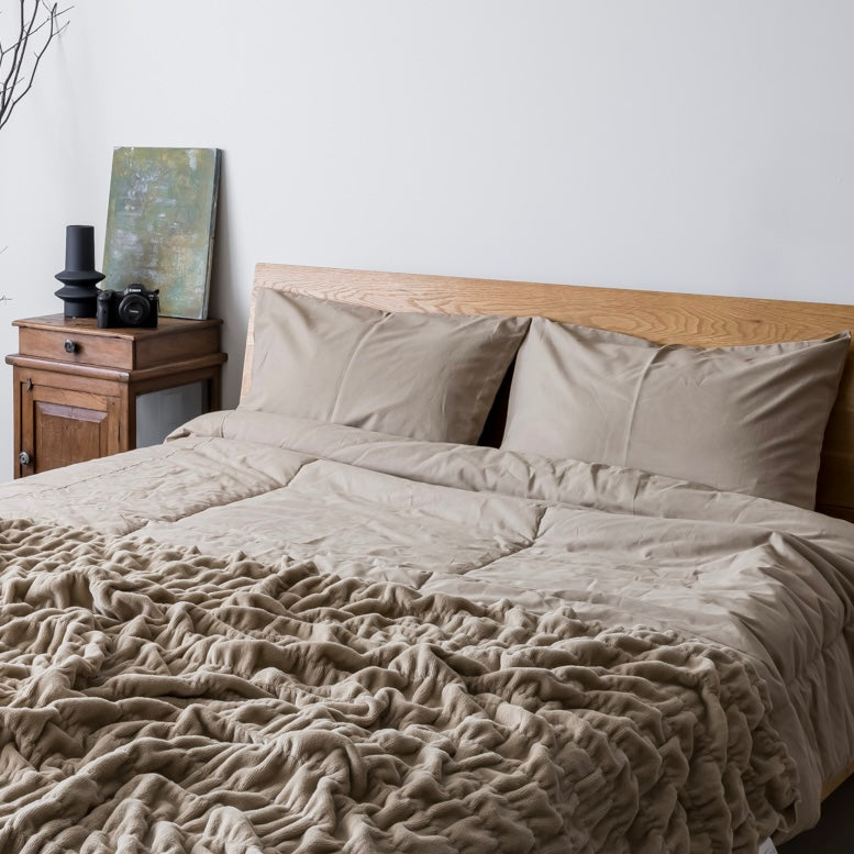 【発売日:3/20(金)】wabisabi series 「さらり、ふわり。」和晒(わざらし)平織り綿 枕カバー