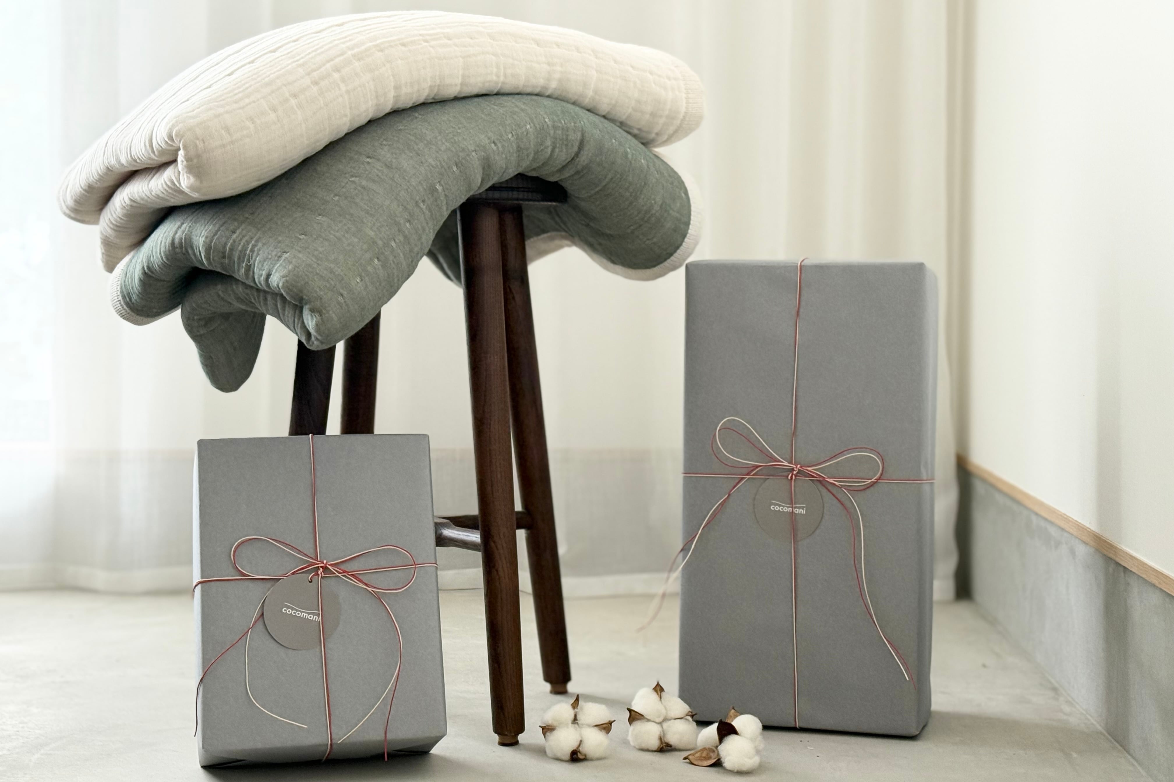 【再販|第二期ご予約受付中】torotoro 8重ジャガード織 ガーゼケット Holiday season limited