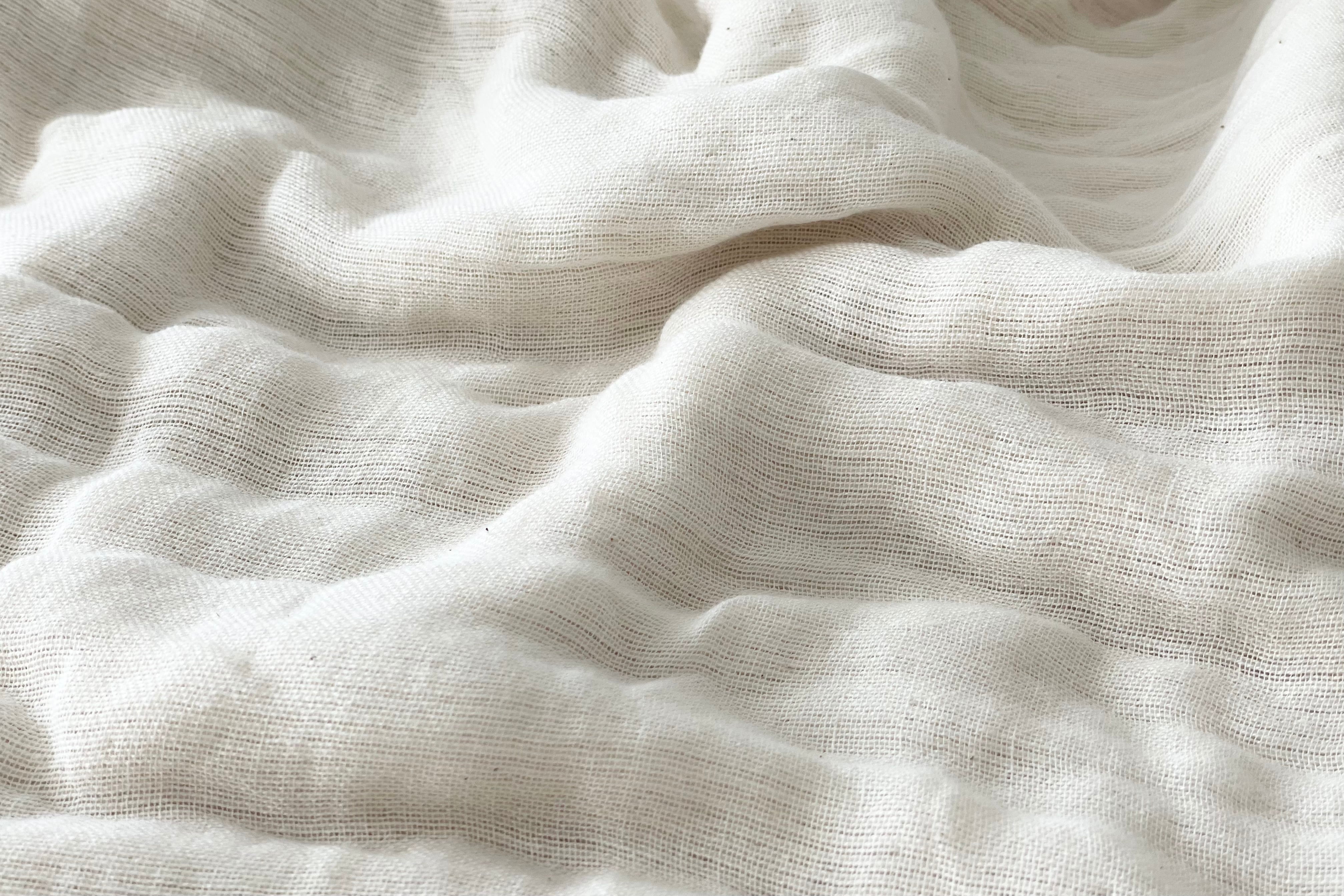 shittori 三河木綿 熟成糸のボリュームミルフィーユガーゼケット【6枚重ね】