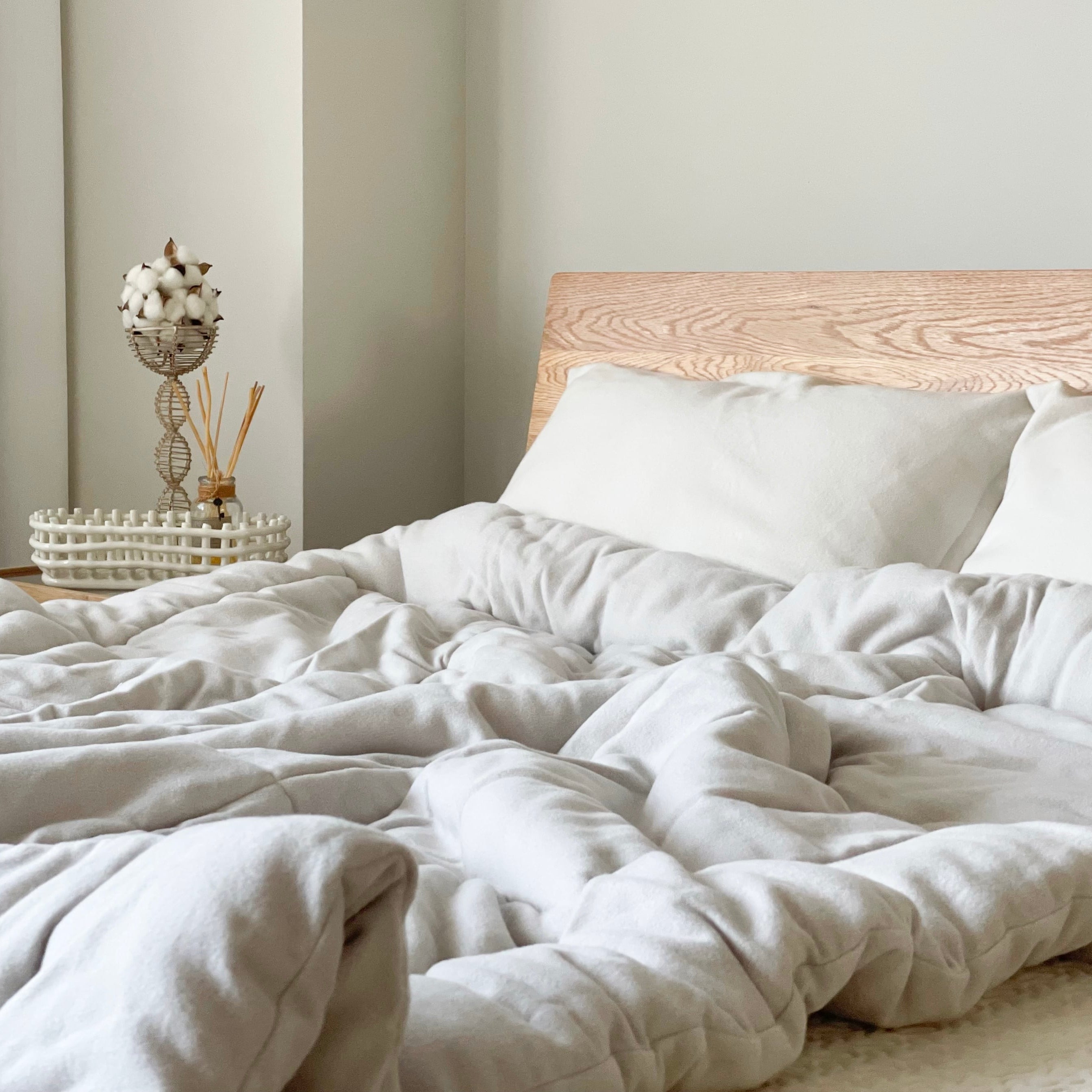 torottoコットン毛布の掛けふとん 中綿増量タイプ 【シングル】