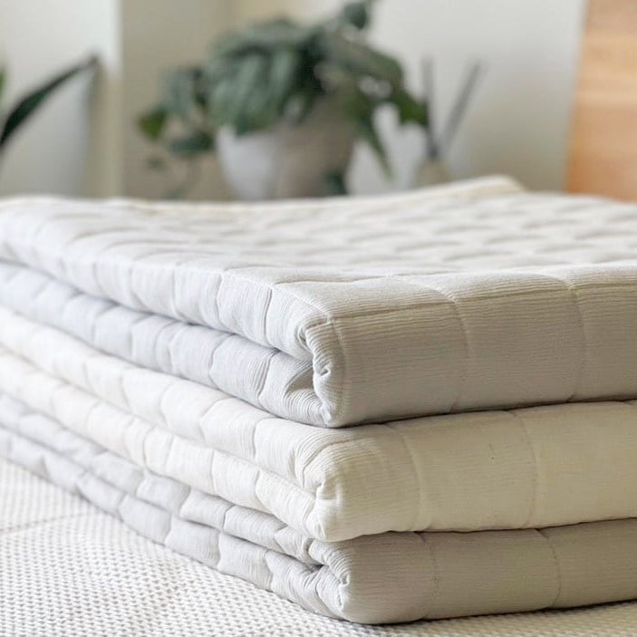 saratto 高島ちぢみ織 敷きパッド【シングル・ダブル兼用】