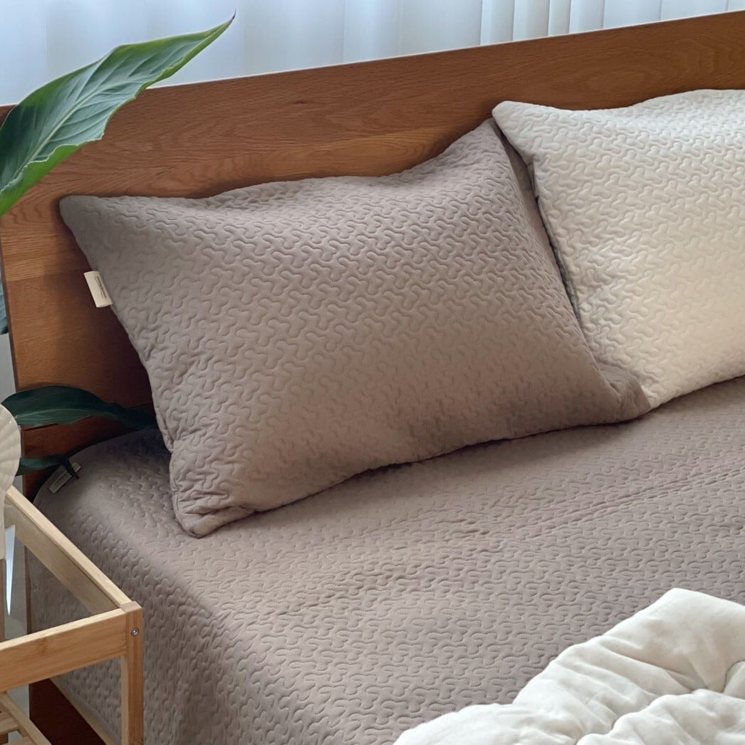 pocopoco コットン 敷きパッド【シングル・ダブル兼用】