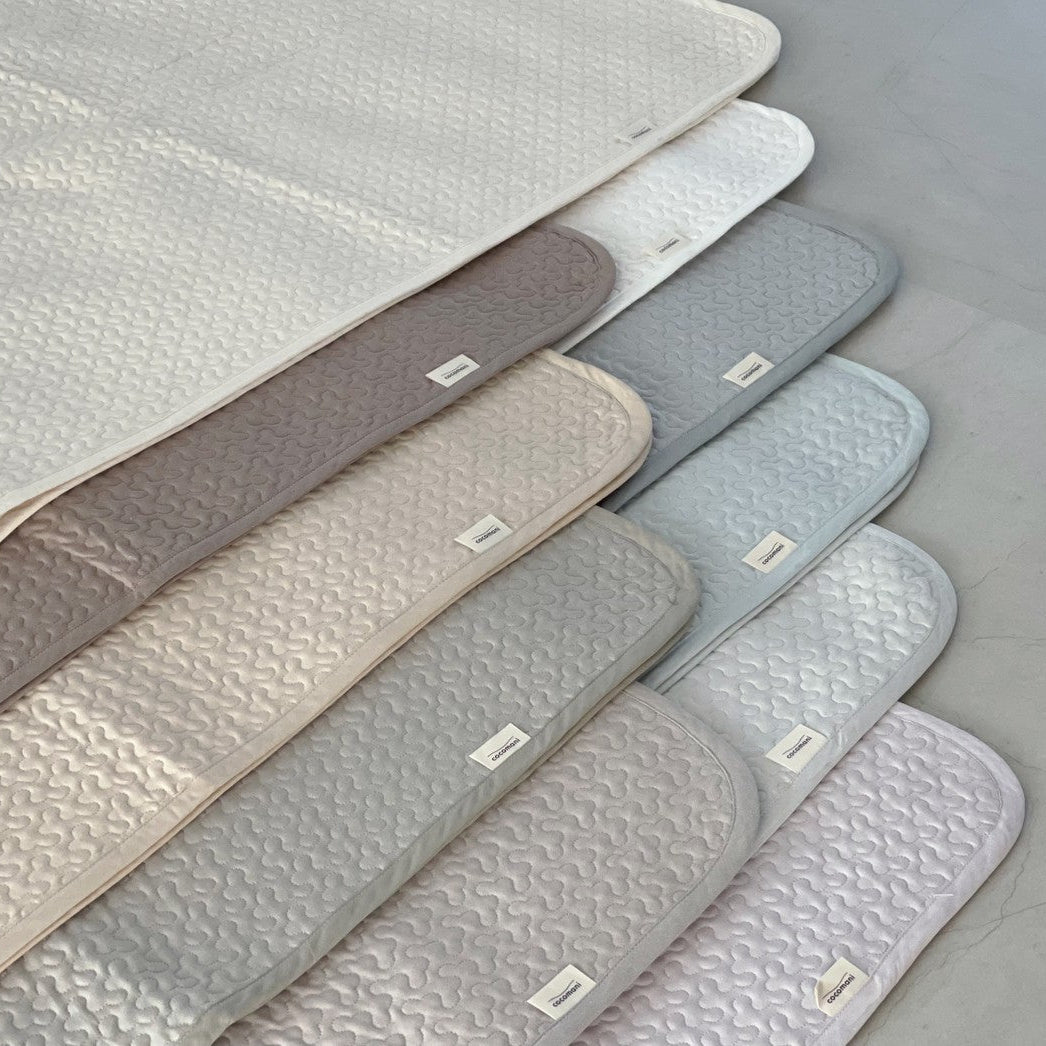 pocopoco コットン 敷きパッド【シングル・ダブル兼用】