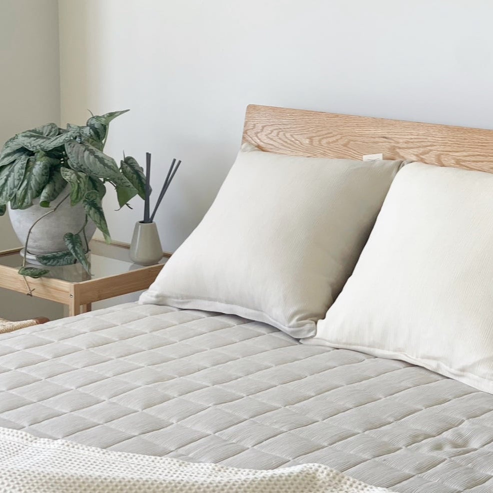 saratto 高島ちぢみ織 敷きパッド【シングル・ダブル兼用】