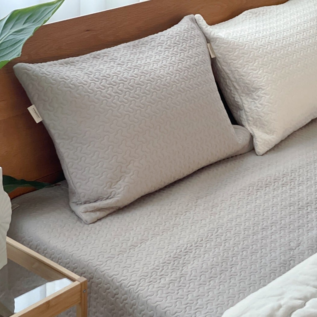 pocopoco コットン 敷きパッド【シングル・ダブル兼用】