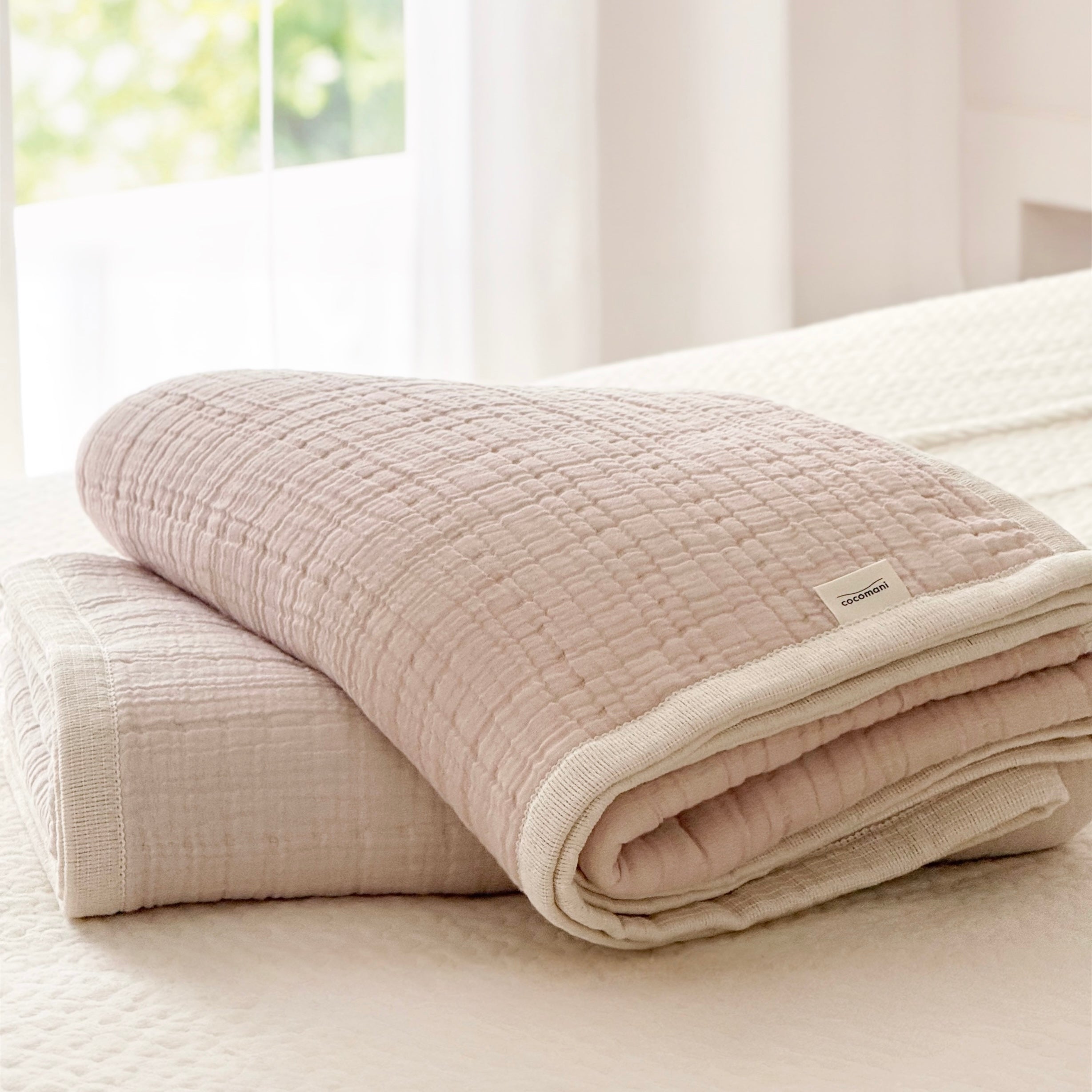 ＼冬だけの限定販売／torotoro ８重ジャガード織 ガーゼケット ラテ（latte）カラー