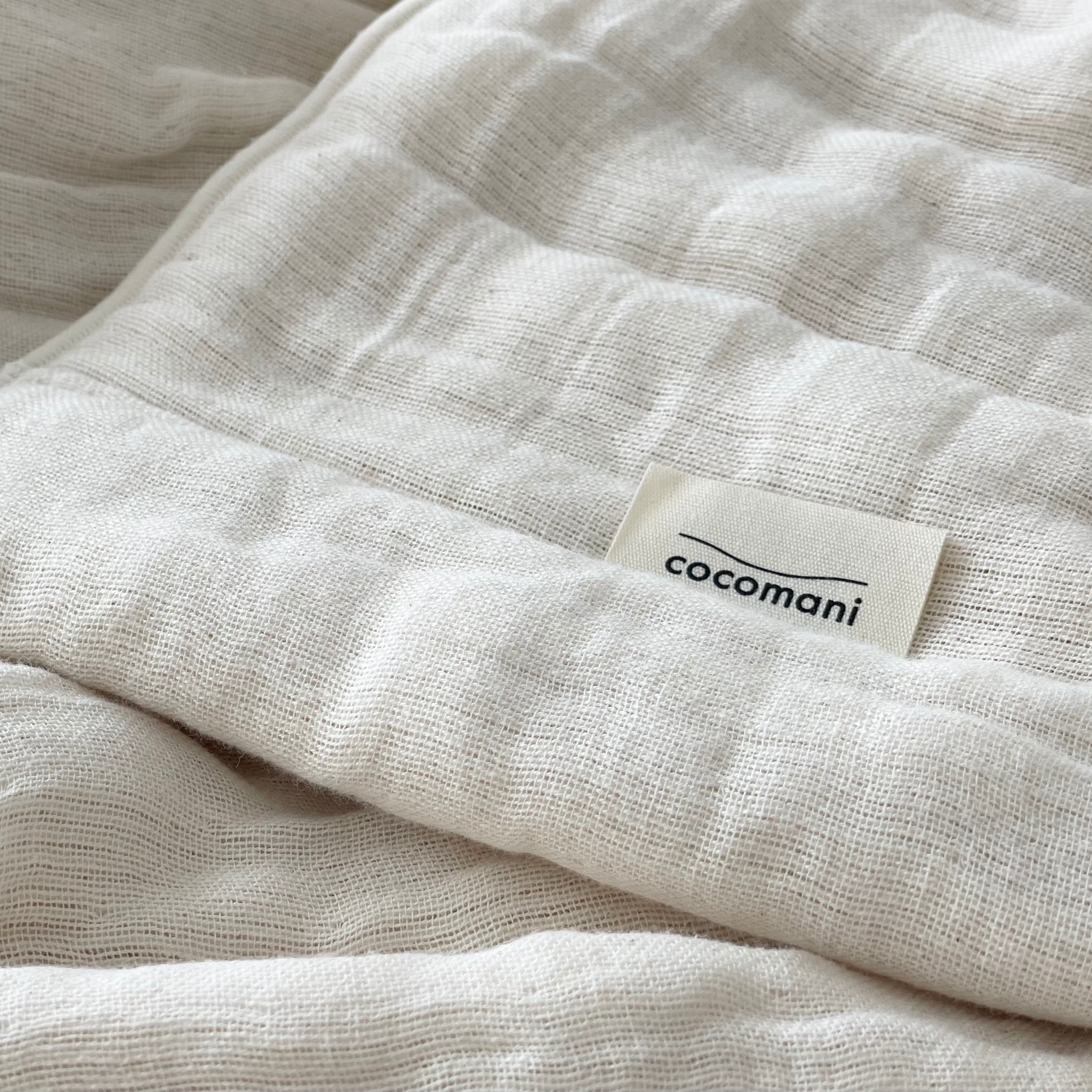 shittori 三河木綿 熟成糸のボリュームミルフィーユガーゼケット【8枚重ね】