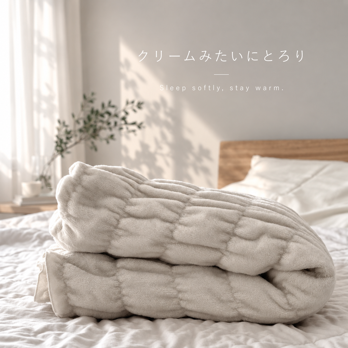 【２枚もいい値♪】くしゅっとやわらかコットン毛布｜kushumo（くしゅも）