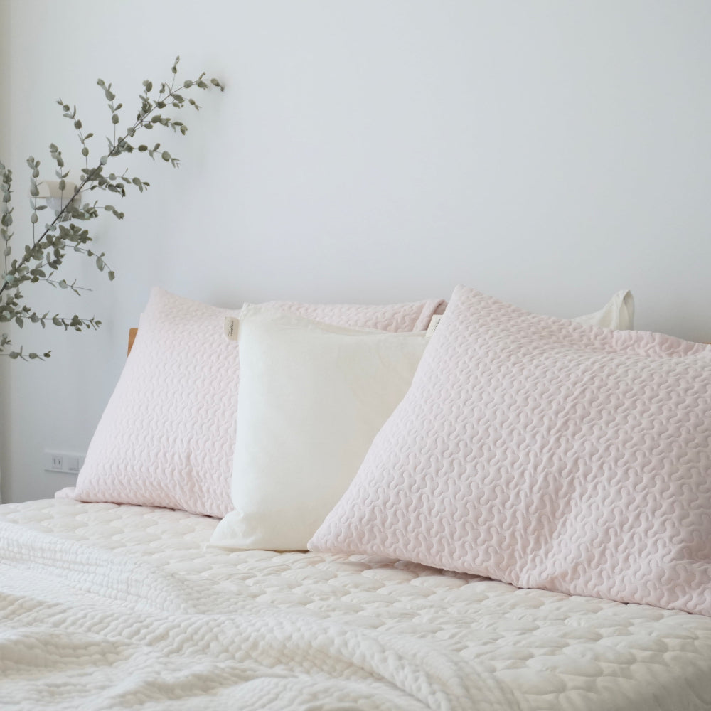 ＃そうだ！春だ！ 桜カラーの pocopoco 枕カバー