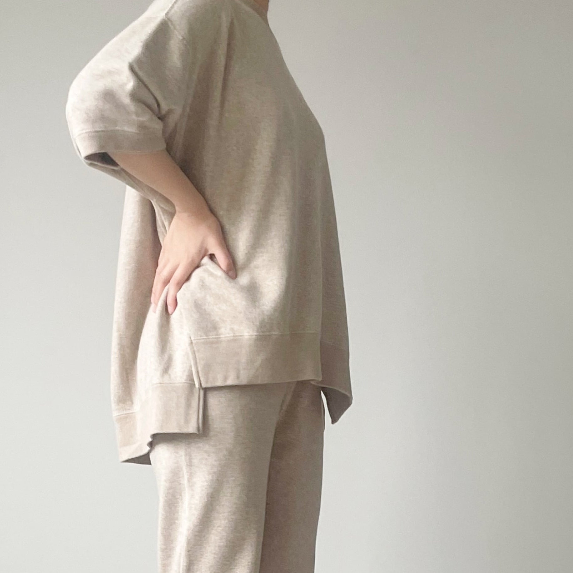 tororin ぐっすり眠るための スウェット パジャマ 【五分袖/長袖/ストレートパンツ】