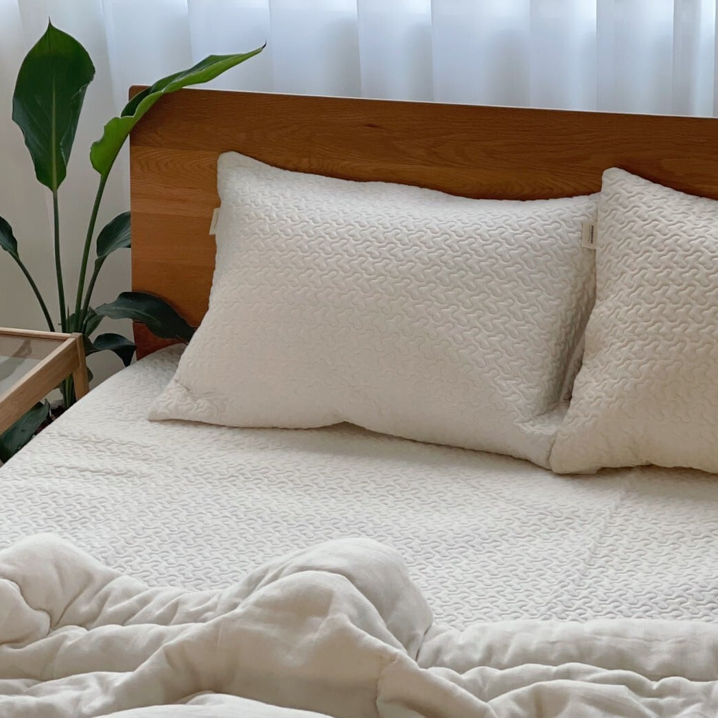 pocopoco コットン 敷きパッド【シングル・ダブル兼用】