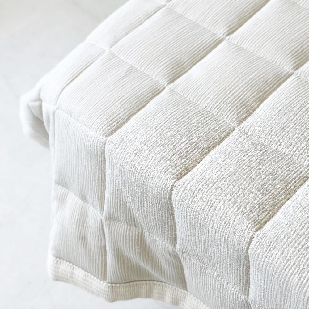 saratto 高島ちぢみ織 敷きパッド【シングル・ダブル兼用】