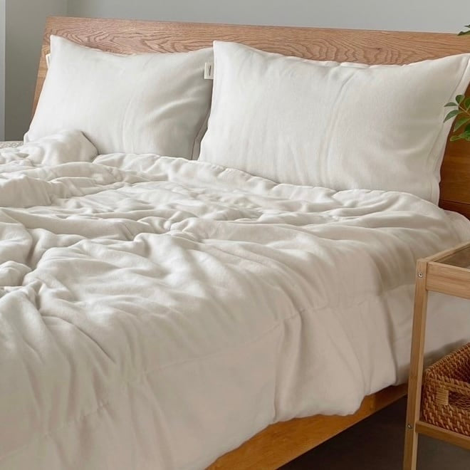 torottoコットン毛布の掛けふとん 中綿増量タイプ 【シングル】