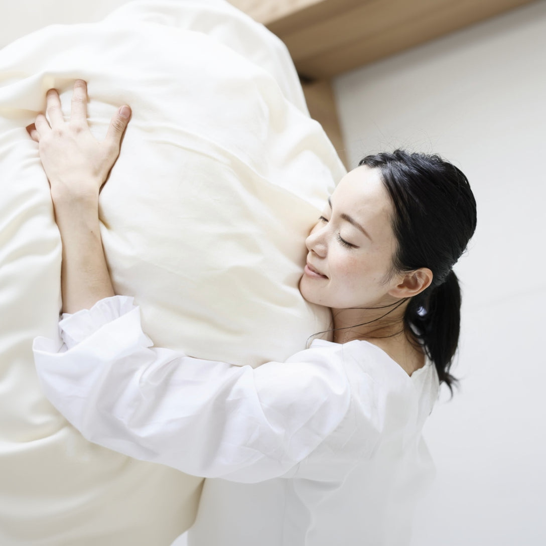 fukafuka ホワイトグース(肌掛け/合掛け/本掛け)羽毛ふとん【sarafuwa布団カバー付き】