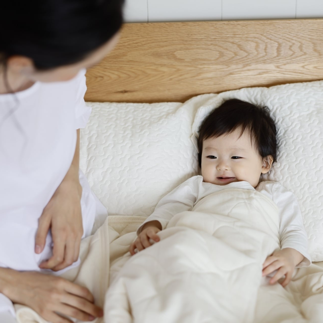 mocomocoスフレガーゼキルトケット