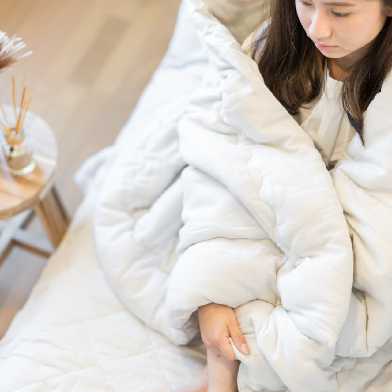 fuwatto コットン肌掛けふとん【シングル/ダブル】